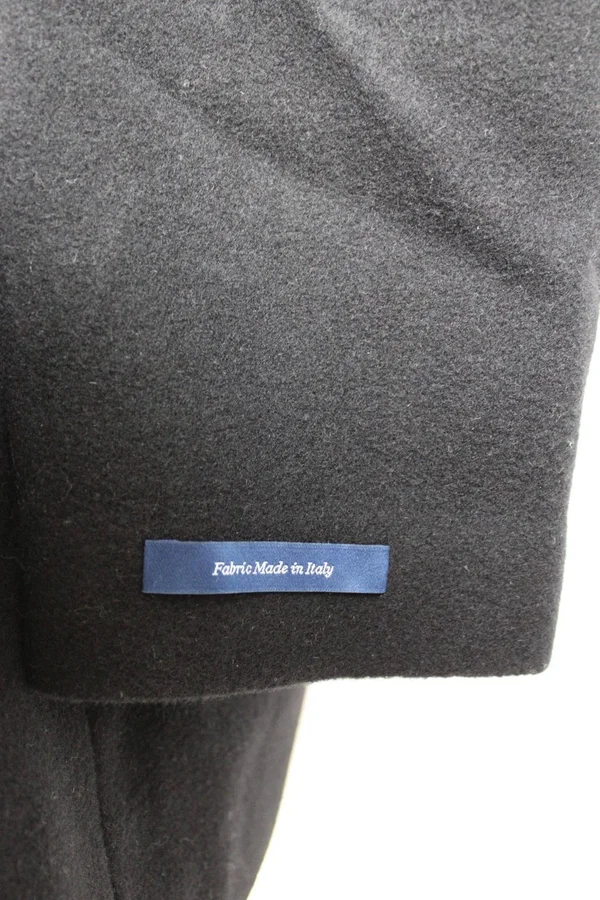 Cole Haan Wool Cashmere Topper Coat - x Large - Black
