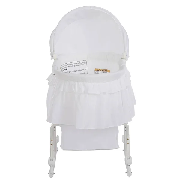 Dream on Me Lacy Portable 2 in 1 Bassinet and Cradle White