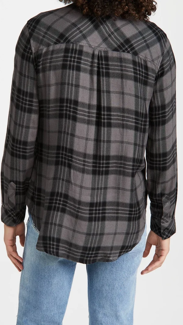 Rails Hunter Button-Up Shirt-Women's Charcoal Jet, XL