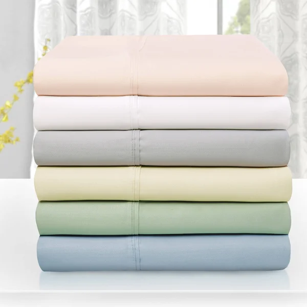 Superior 1000 Thread Count Wrinkle Resistant Soft Tencel Blend Bed Sheet Set (White - King)