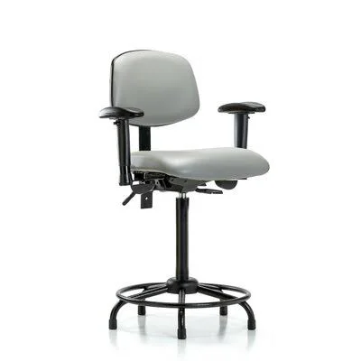 Symple Stuff Myra Ergonomic Drafting Chair, Beige