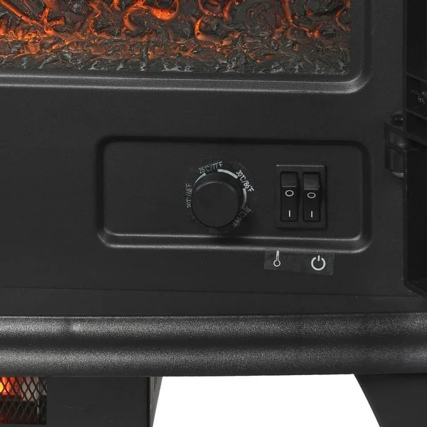 Legacy 1, 000 Sq. ft. Panoramic Infrared Electric Stove in Black