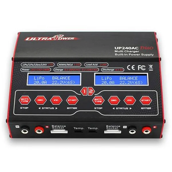 Ultra Power UP240 AC Duo 240 W Dual Port Multi-Chemistry AC/DC Charger