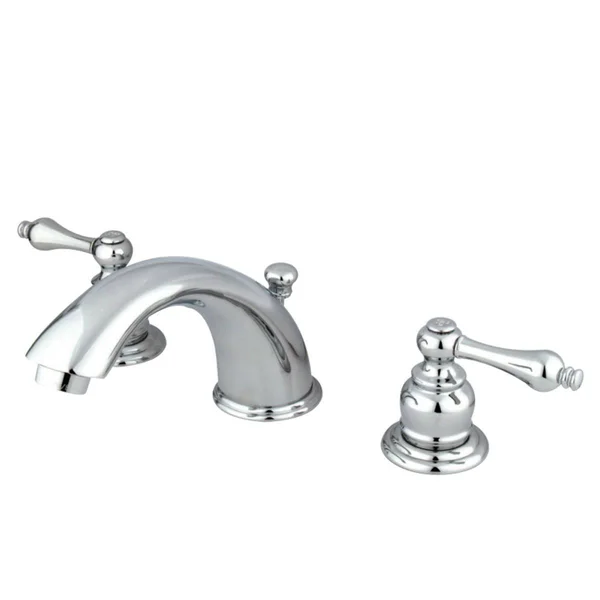 Kingston Brass KB979AL Victorian Widespread Bathroom Faucet - Satin Nickel, Polished Brass