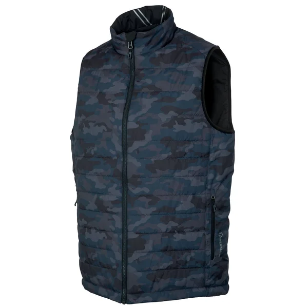 Sunice Men's Michael Reversible Vest Size SM - Charcoal Camo/Black