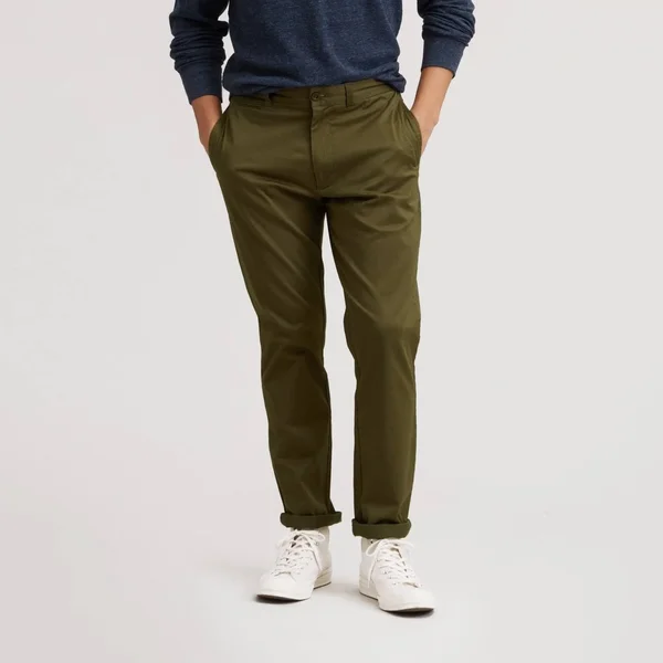 Grayers - Newport Stretch Modern Fit Chino - Olive - Olive, 38W/34