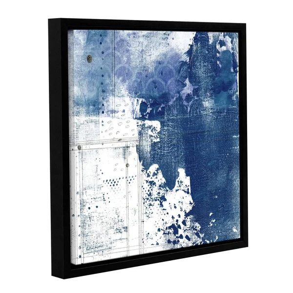 ArtWall Sarah Ogren's Navy I, Gallery Wrapped Floater-framed Canvas