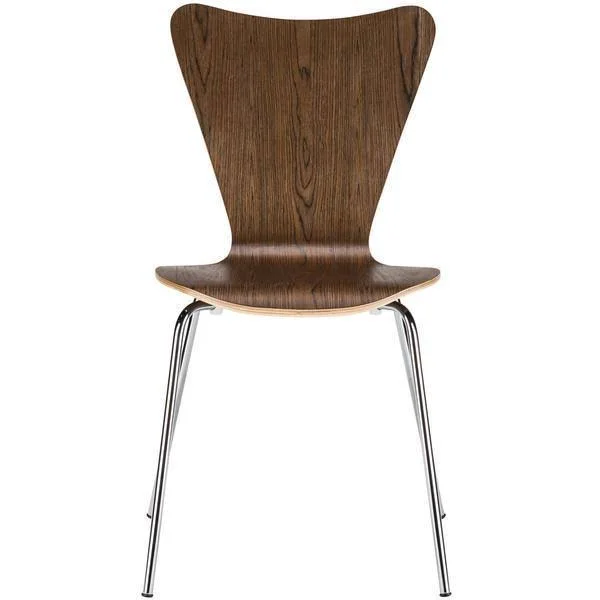 EdgeMod Elgin Side Chair, Brown - 2 count