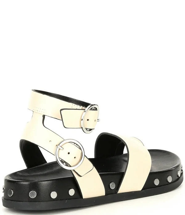GB Main-Stage Leather Studded Toe-Loop Sandals - 7.5M