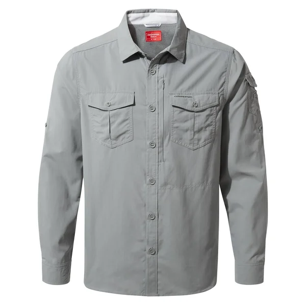 Men's Insect Shield Adventure II Long-Sleeved Shirt - Cloud Grey