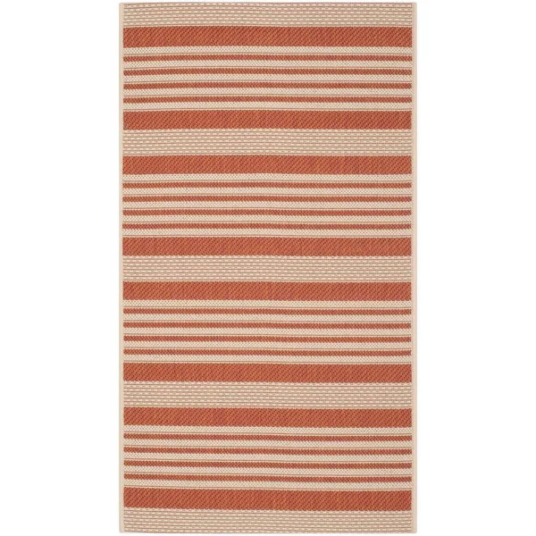 Safavieh Courtyard Natural Brown, Black Outdoor Area Rug - CY4025D - 8& x 11&