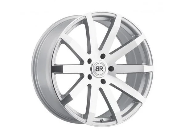 Black Rhino Traverse 20x9 5x5.5x22 +20mm Silver/Mirror Wheel Rim
