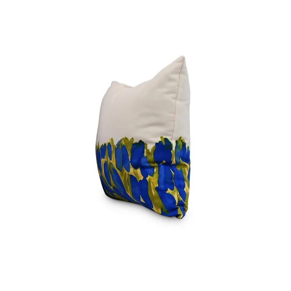 Sunset Tulip Garden 26 inch Decorative Floral Throw Pillow Orange
