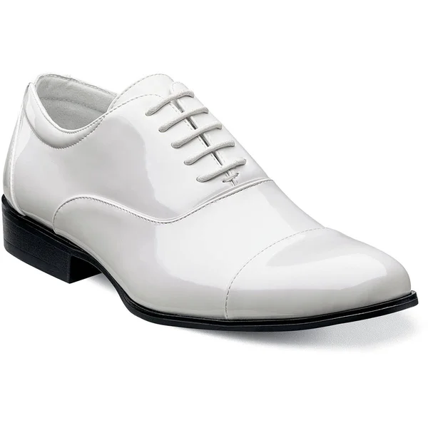 Stacy Adams Gala Men's Oxford Dress Shoes - Size: 10 Wide, White