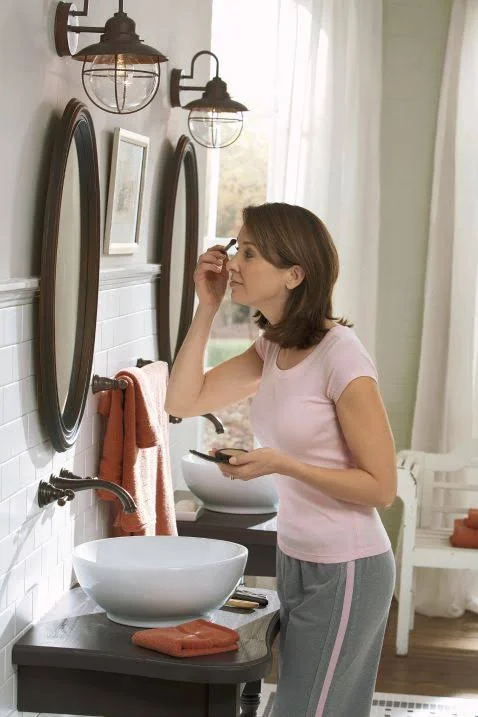 Moen T6107ORB Kingsley Two Handle Wall Mount Bathroom Faucet Oil Rubbed Bronze