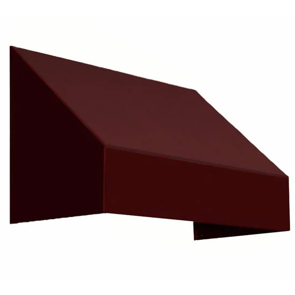 Awntech 6.38 ft. Wide New Yorker Window/Entry Awning (44 in. H x 24 in. D) Brown