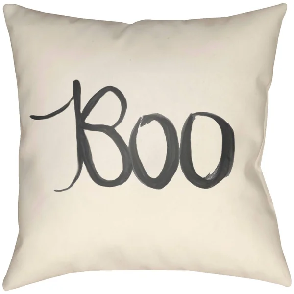 18x22 Oat Beige and Black Square Throw Pillow Cover with Knife Edge