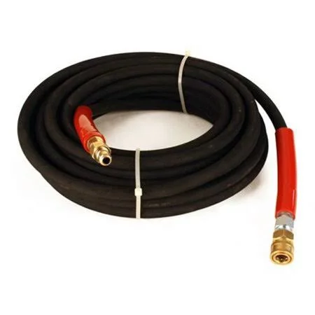 Raptor Blast 6000 PSI 3/8x22 x 50& Black 2 Wire Pressure Washer Hose with Couplers