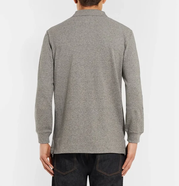Polo Ralph Lauren Long Sleeved Polo Shirt - Grey, M