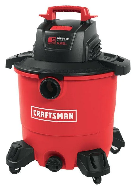 Craftsman Cmxevbe17590 9 Gallon 4.25 Peak HP Wet/Dry VAC - Portable Shop Vacuum