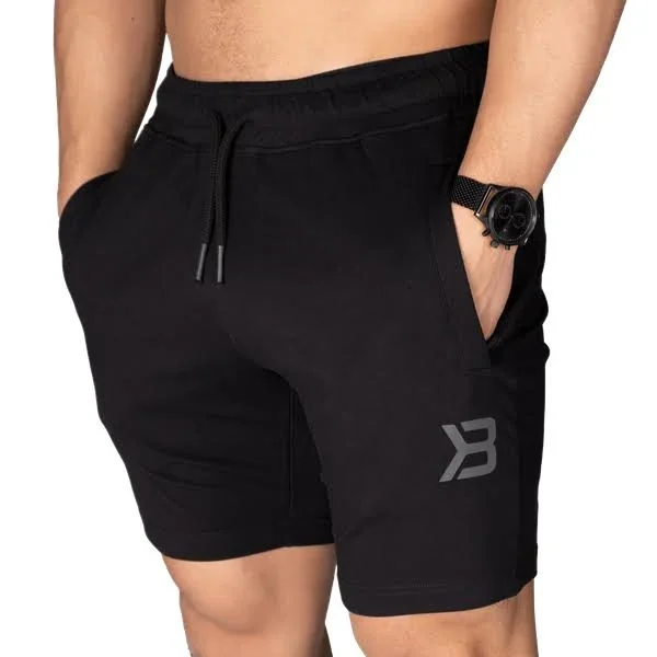 Better Bodies, Men's Tapered Sweatshorts in Black Size M