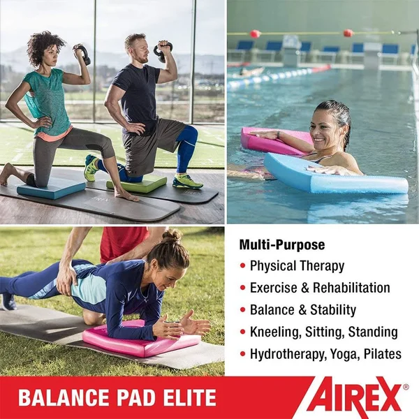 Airex Elite Gym Physical Therapy Workout Yoga Exercise Foam Balance Pad - Gray, Grey