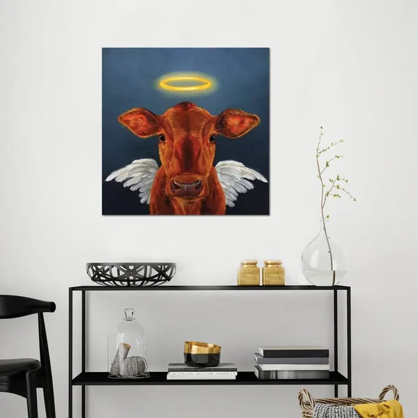 Lucia Heffernan Canvas Art Picture - Holy Cow ( Humor > Animal Humor art)