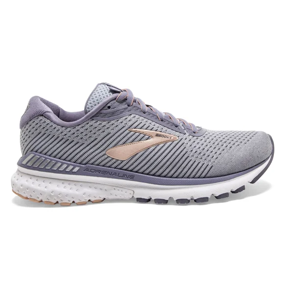 Brooks Women's Adrenaline GTS 20 - Grey - Pale Peach - White - 5 - 2A