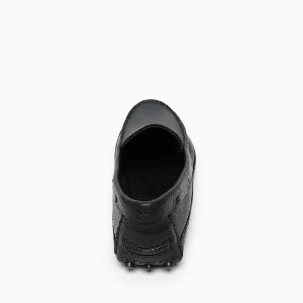 Minnetonka Moccasin - Men's P.W. Driving Loafer (The Original) in Black, Size 6W, Handmade