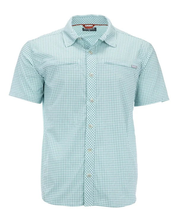 Simms Stone Cold SS Shirt Laguna Morada Plaid - M