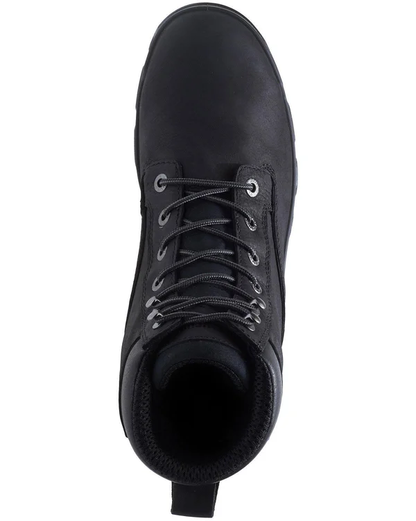 Men's Wolverine Chainhand Waterproof Steel Toe Work Boot, Size: 9.5, Black