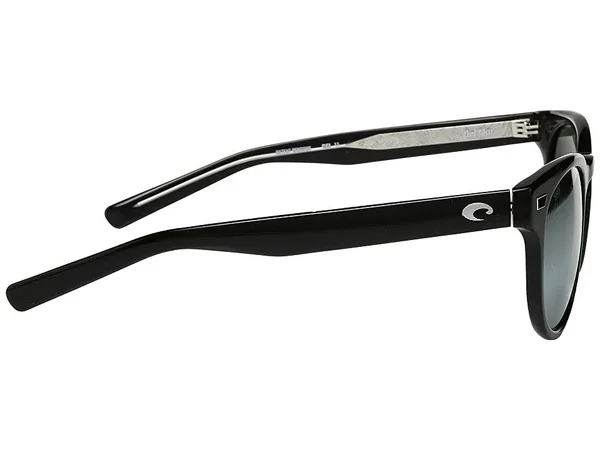 Costa Del Mar Sunglasses Shiny Black - Gray Silver Mirror 580G