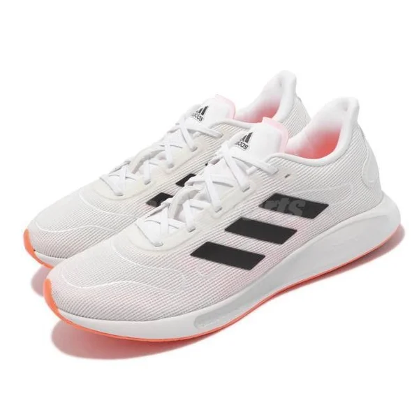 Adidas Galaxar Run M White Black Orange Men Running ... - Size 10 Men