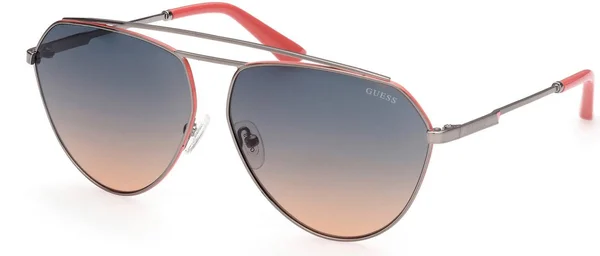 Guess GU7783 Sunglasses - 08b Shiny Gunmetal, Gradient Smoke