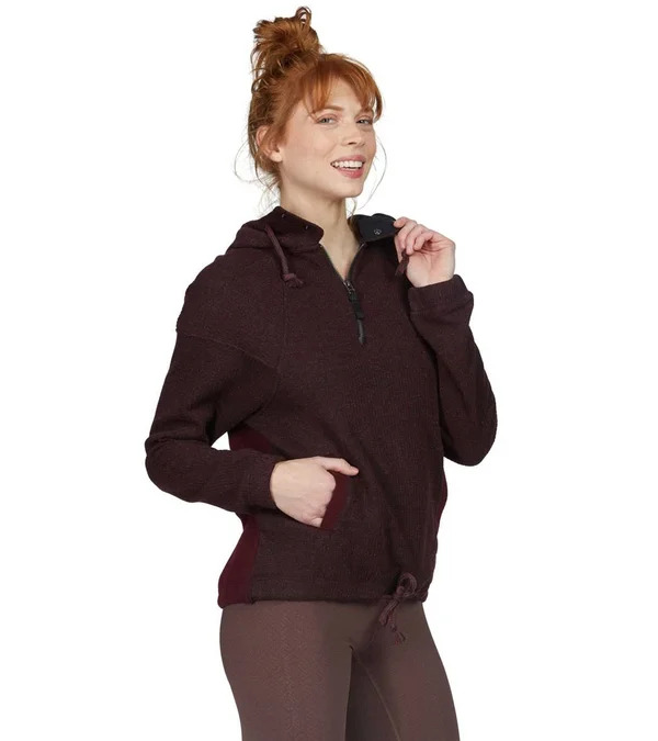 Prana Hartlie Pullover - Women's Small Mulled Wine Heather