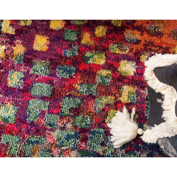 Unique Loom Ivy Jardin Square Rug - 9& 10 x 9& 10 Multi