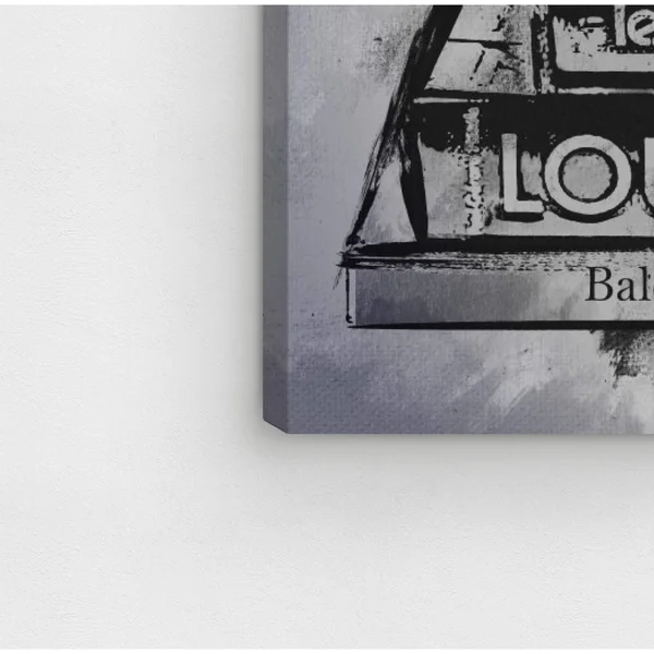 Oliver Gal &Lectures Black& Fashion and Glam Wall Art Canvas Print - Black - Gray (16 x 13)