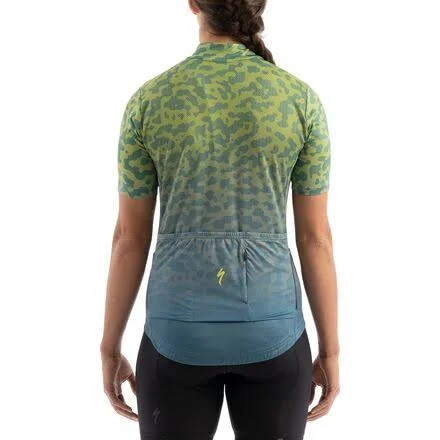 Specialized Women's Rbx Jersey with SWAT-Dusty Turquoise/Hyper Green Terrain