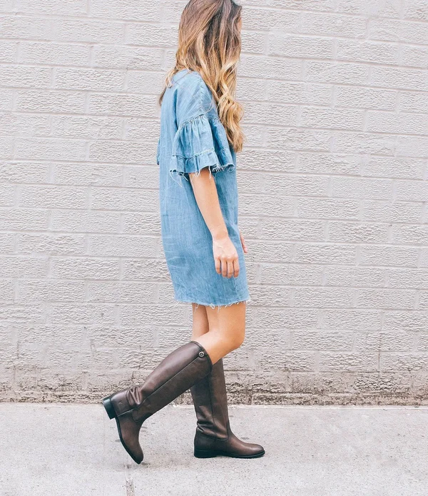 Frye Melissa Button 2 (Smoke Extended) Cowboy Boots