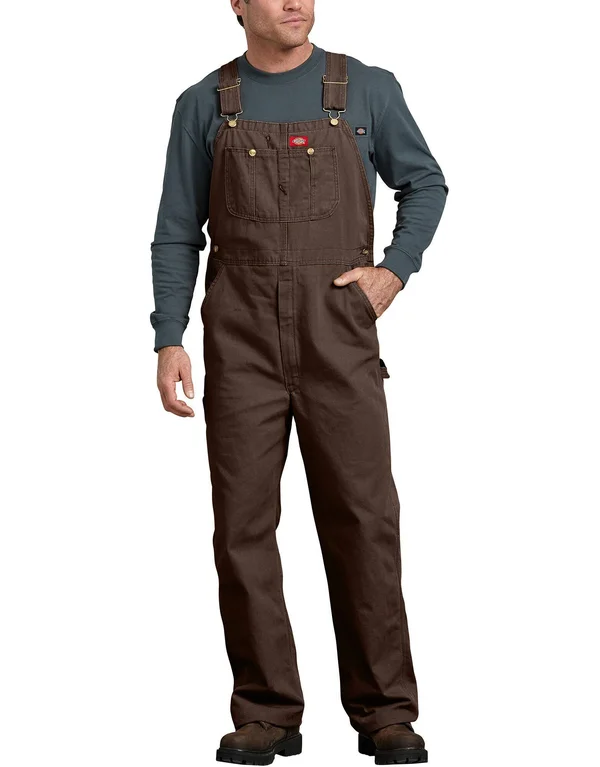 Dickies DB100 Bib Overalls - Rinsed Timber, 44