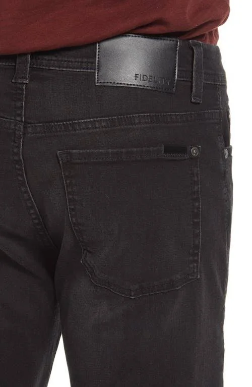 Fidelity Denim Jimmy Slim Straight Leg Jeans - Size 33 in Blackstone at Nordstrom