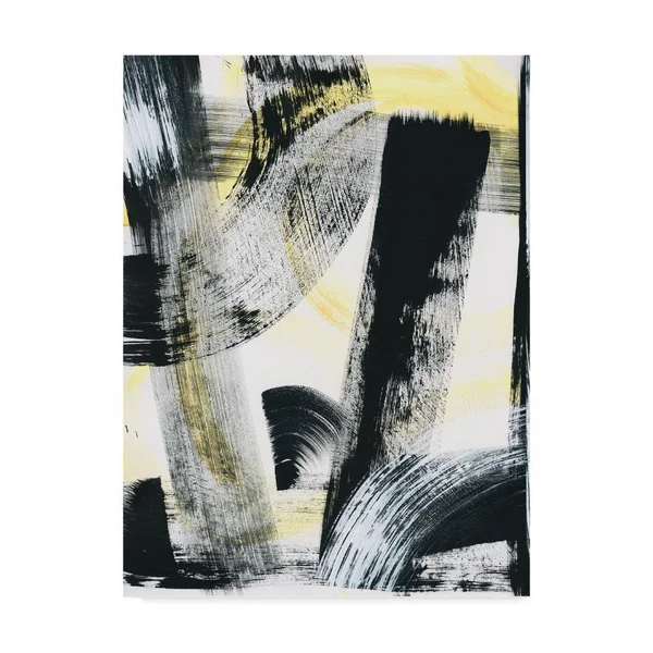 Trademark Fine Art 'LPs in 33 II Light Yellow' Canvas Art by Sue Schlabach, Size: 35 x 47