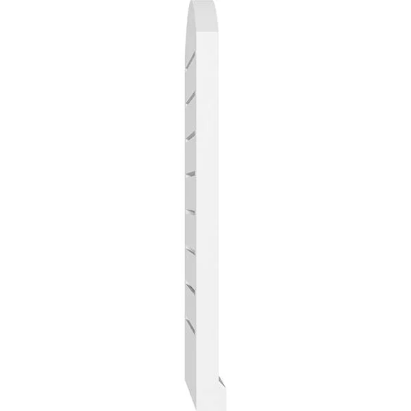 Ekena Millwork GVPAR30X3003SF 30x22W x 30x22H Arch Top Surface Mount PVC Gable Vent: Functional - w/ 2x22W x 2x22P Brickmould Sil