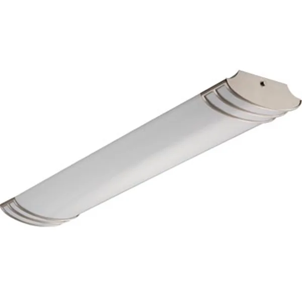 Lithonia Lighting 10815 Brushed Nickel 2 Light Fluorescent, Silver
