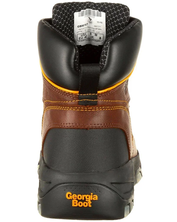 Men's Georgia Boot GB00168 6 inch FLXpoint WP Composite Toe Work Boot - Brown