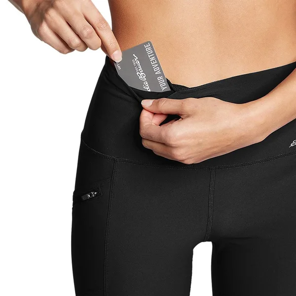 Eddie Bauer Women's Trail Tight Leggings - High Rise - Black - L