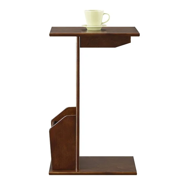 Convenience Concepts Designs2Go Abby Magazine C End Table - Brown