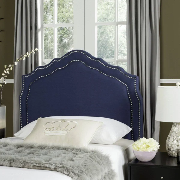 Safavieh Skyler Headboard - Steel Blue - Queen