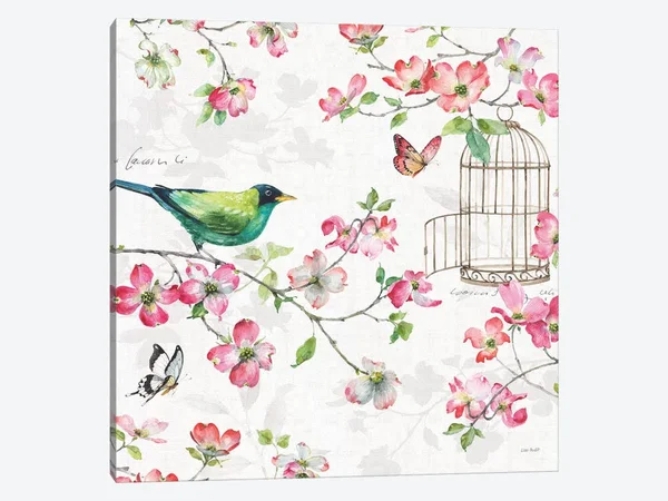 Lisa Audit Canvas Art Prints - Dogwood Garden IV ( Floral & Botanical > Flowers > Dogwood art)