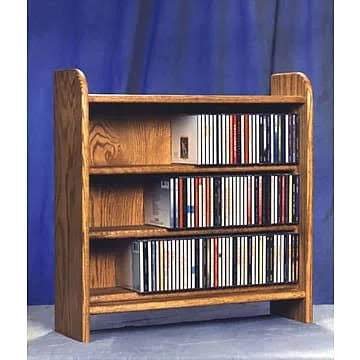 Wood Shed 300 Series 165 CD Multimedia Tabletop Storage Rack - Clear